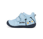 D.D.Step pantofi baieti Primii pasi 18-24 Aero Blue cu ursulet