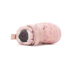 D.D.Step pantofi fete Primii pasi 19-24 Rose Gold cu flori desenate
