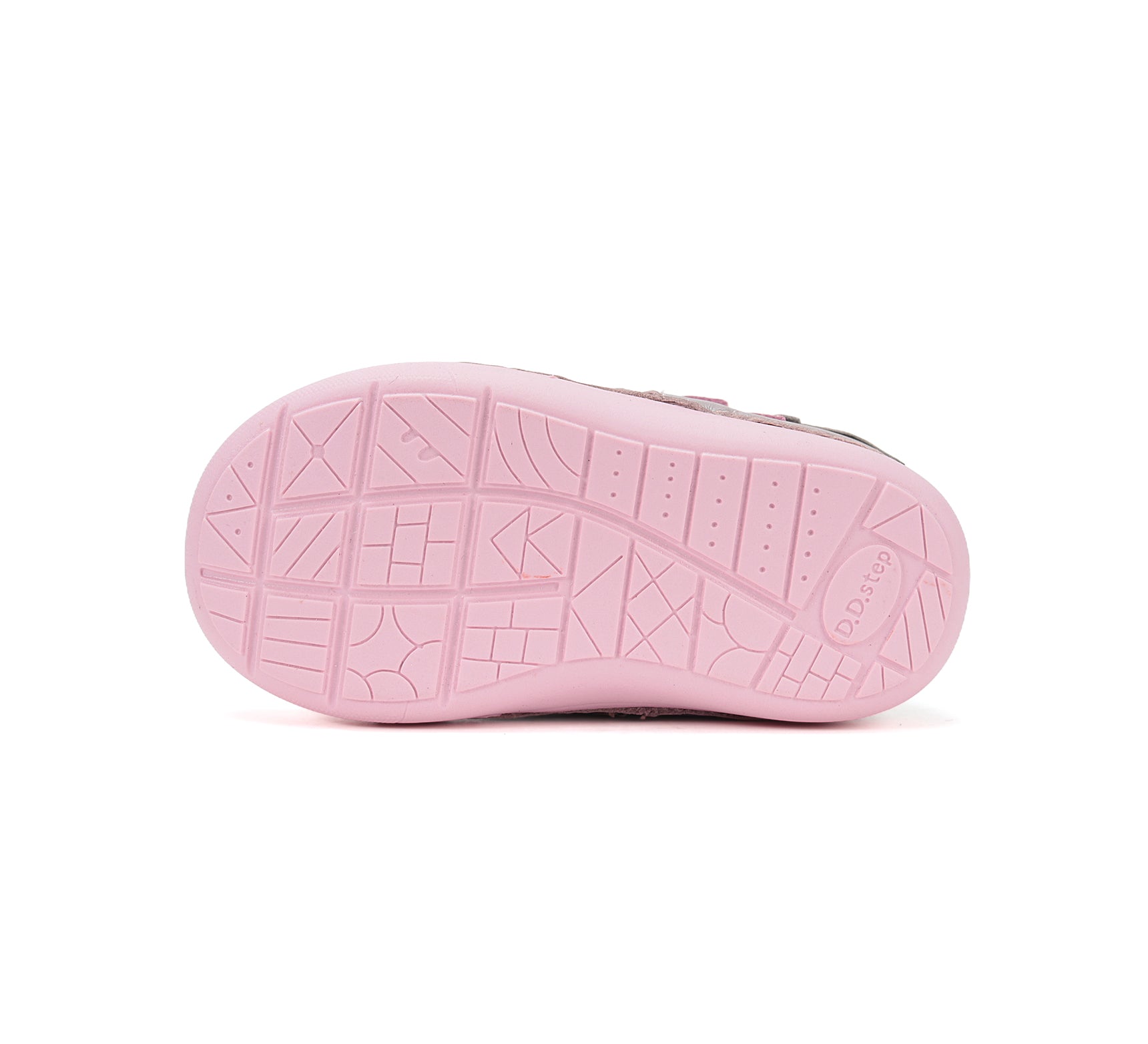 D.D.Step pantofi fete Primii pasi 20-25 Dove Grey cu inimioara