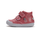 D.D.Step pantofi fete Primii pasi 20-25 Raspberry cu floricele