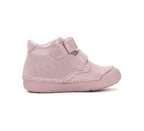 D.D.Step pantofi fete Primii pasi 20-25 Rose Gold cu inimioara