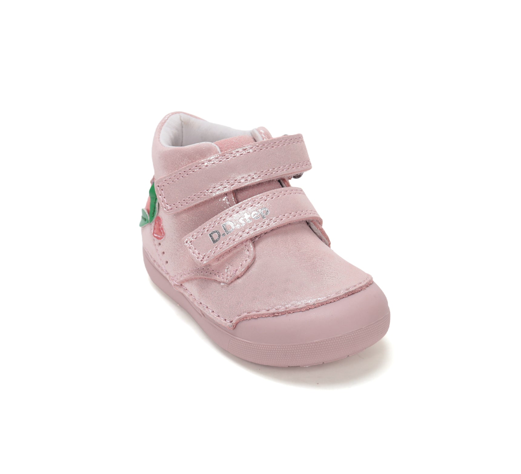 D.D.Step pantofi fete Primii pasi 20-25 Rose Gold cu inimioara