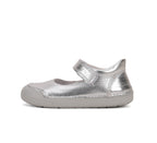 D.D.Step pantofi fete Primii pasi decupati 20-25 Silver simplu