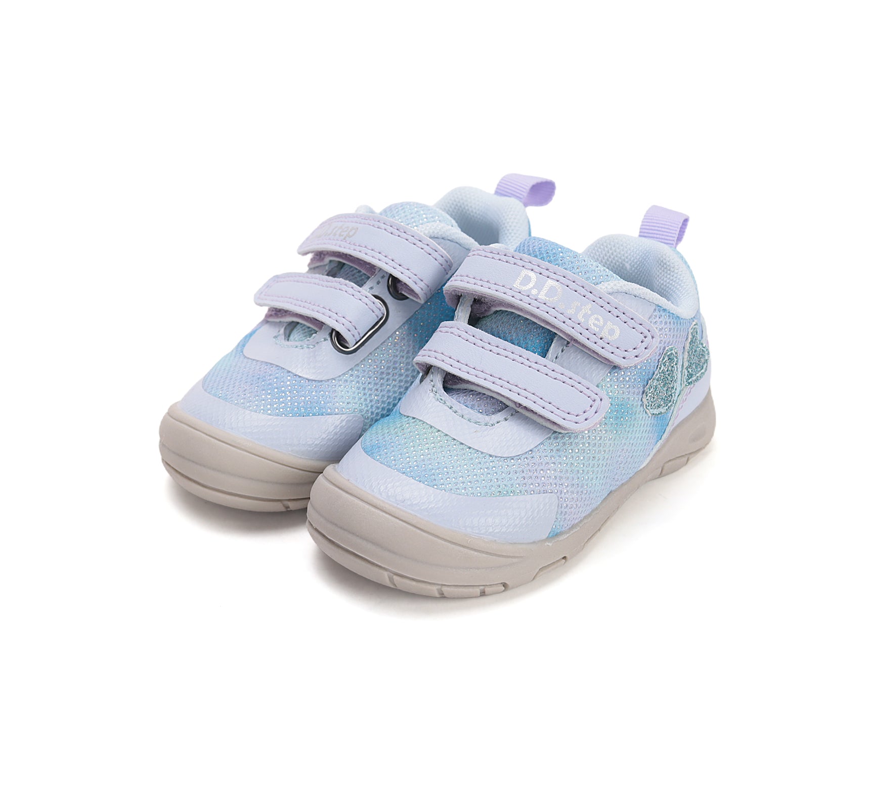 D.D.Step pantofi fete sport 20-31 Aero Blue cu inimioare Imagine principală a produsului