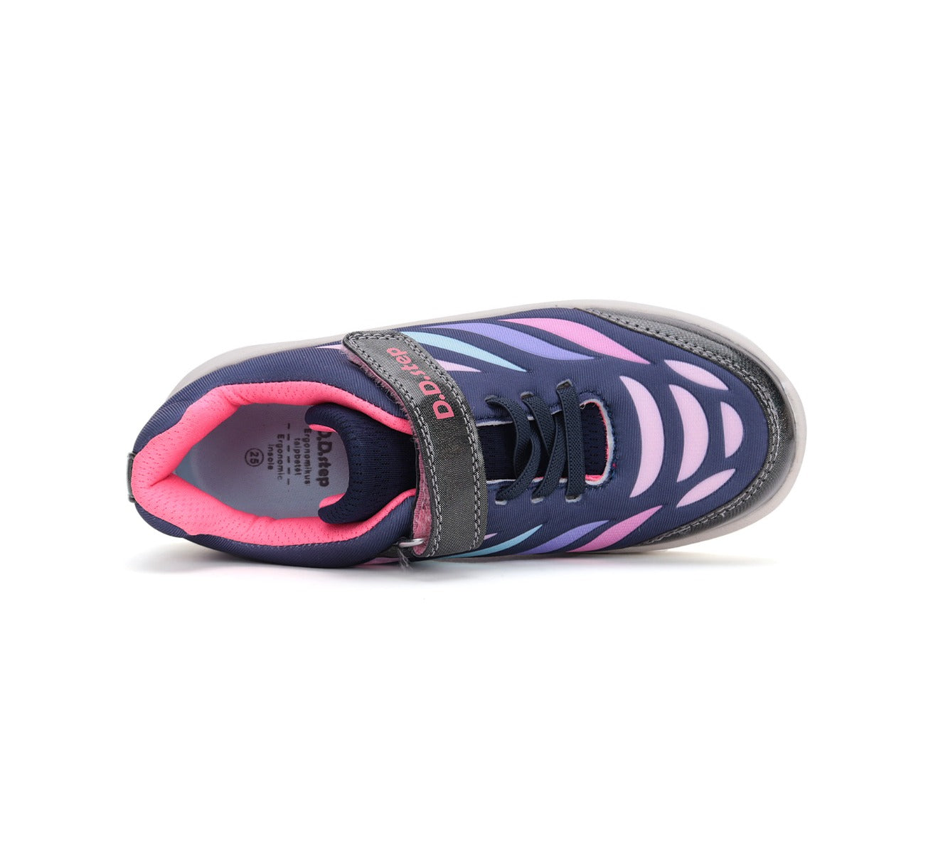 D.D.Step pantofi fete sport 28-33 Royal blue cu roz