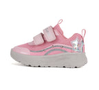 D.D.Step pantofi fete sport cu LED 22-27 Pink cu stea