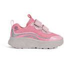 D.D.Step pantofi fete sport cu LED 22-27 Pink cu stea