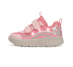 D.D.Step pantofi fete sport cu LED 22-27 Pink cu stea