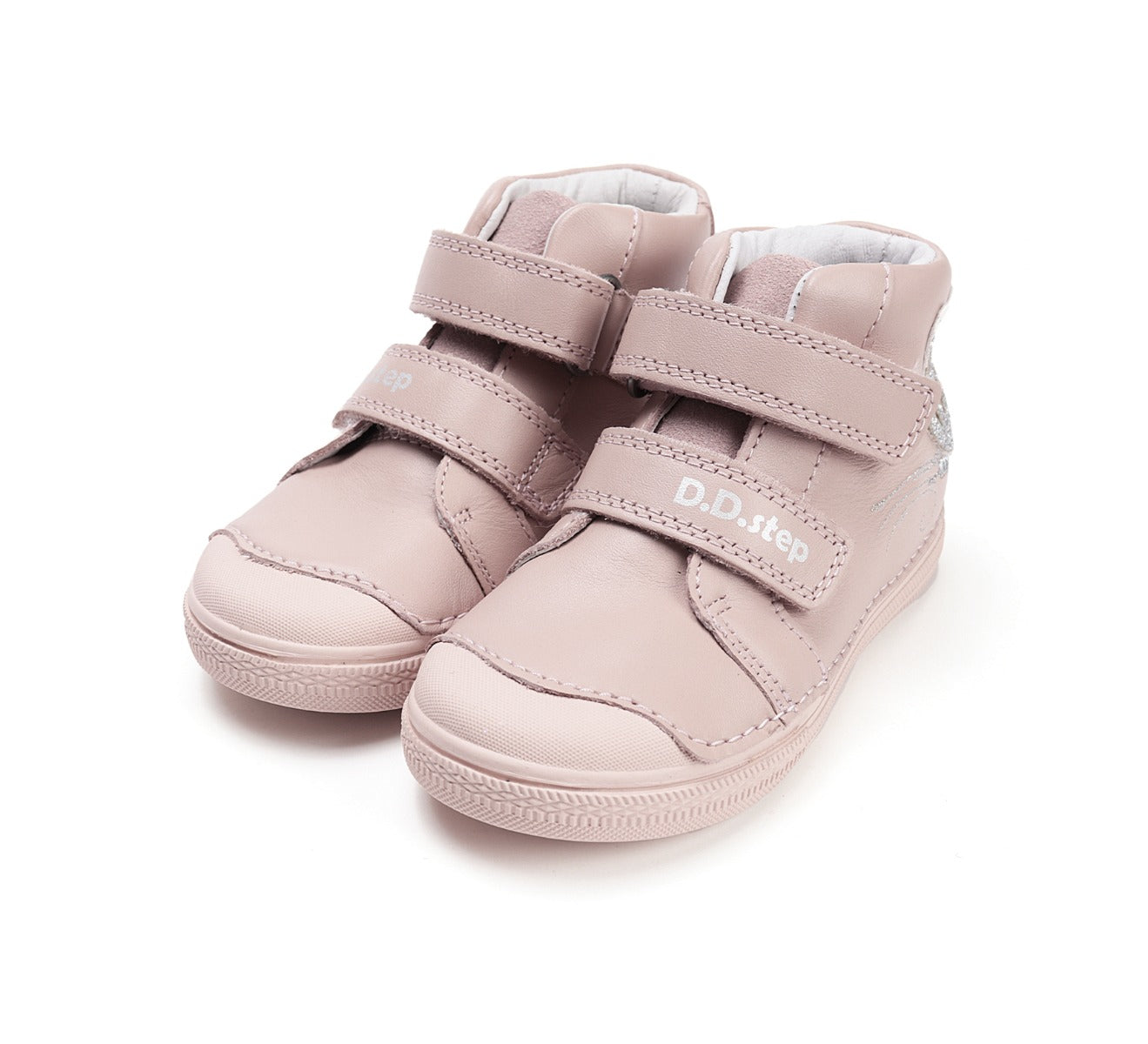 D.D.Step pantofi fetite 25-30 Baby Pink cu fluturas