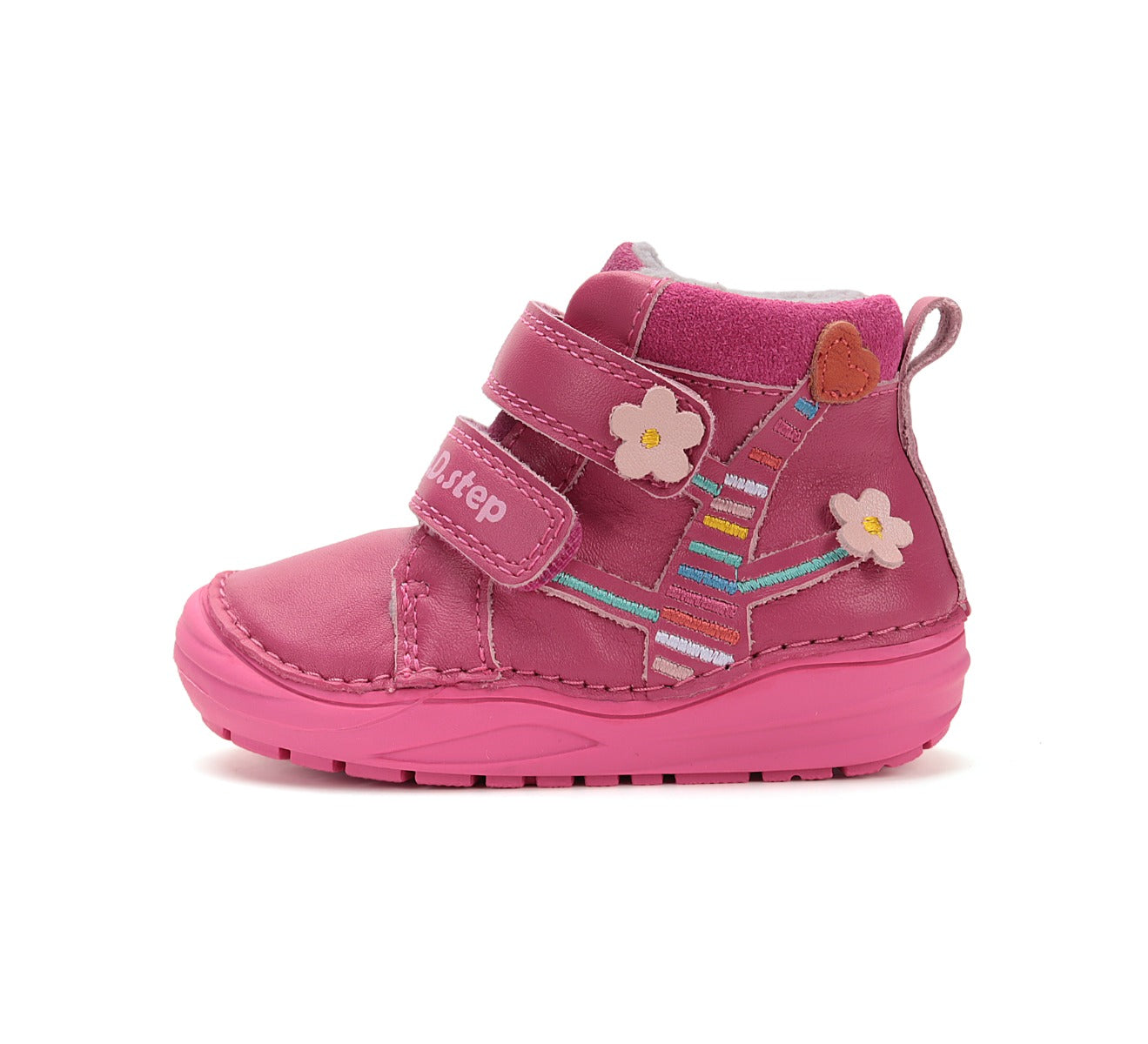 D.D.Step pantofi fetite captusiti 20-25 Dark Pink cu copac inflorit Imagine secundară a produsului