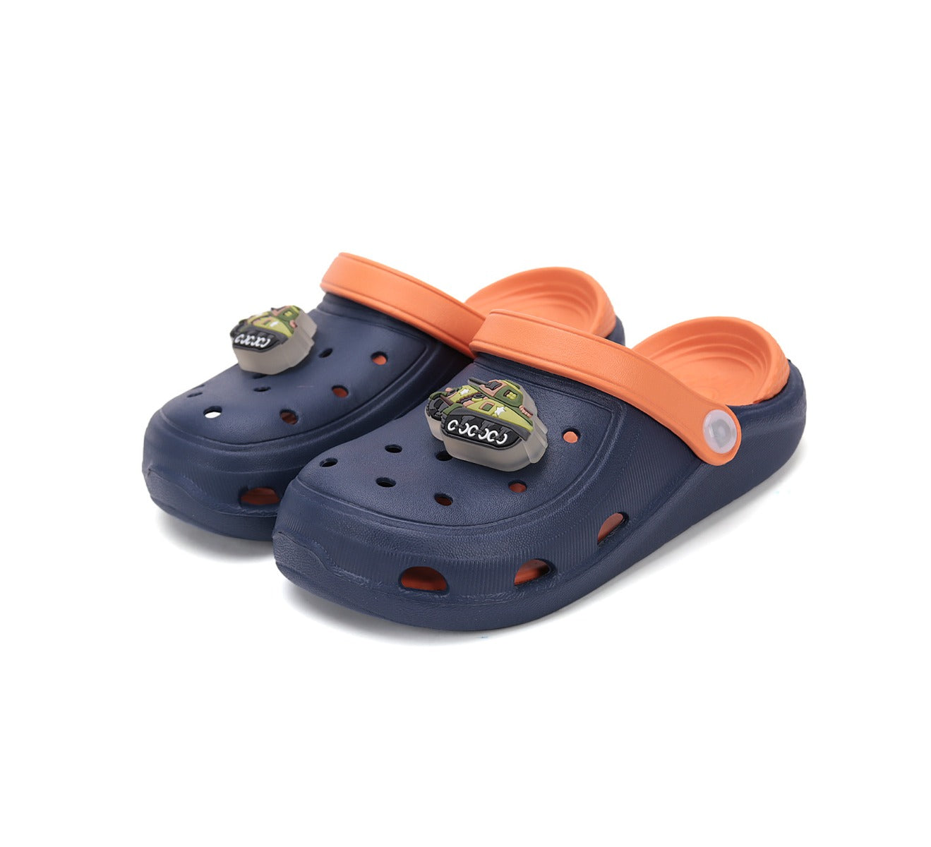 D.D.Step papuci baieti din cauciuc 26-31 Royal Blue cu tanc