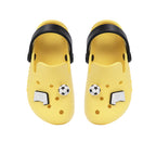 D.D.Step papuci baieti din cauciuc tip sabot 22-33 Lemon cu fotbal