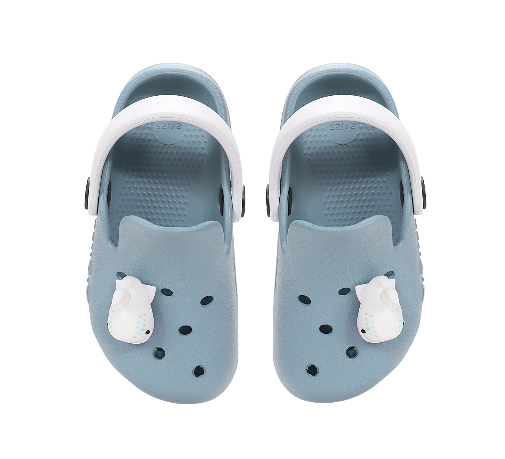 D.D.Step papuci baieti din cauciuc tip sabot 22-33 Monet Blue cu balena