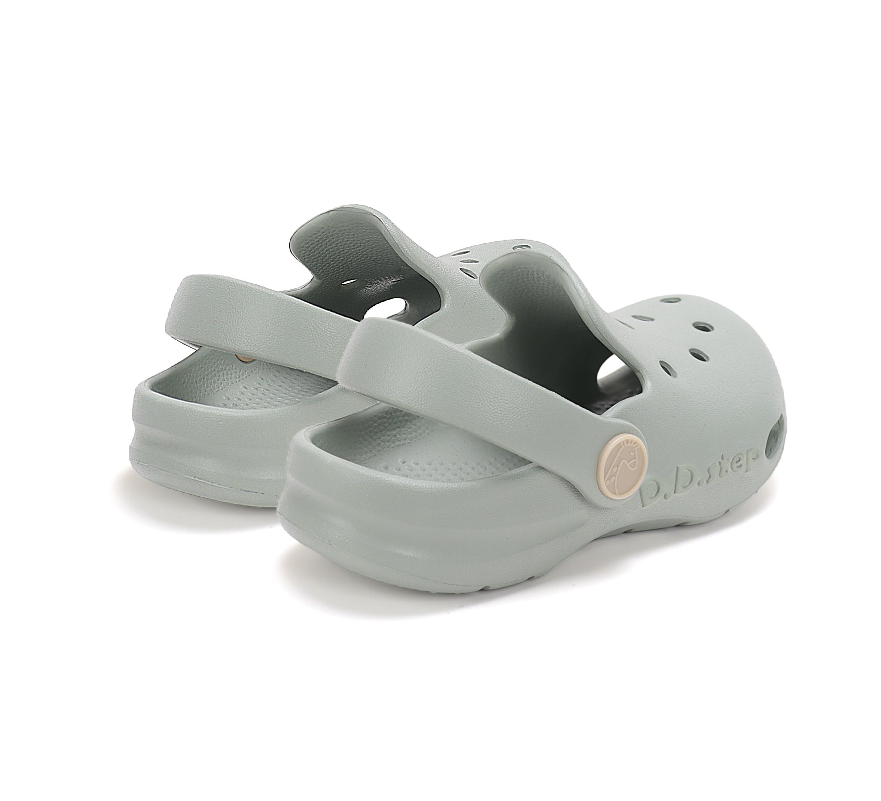 D.D.Step papuci baieti din cauciuc tip sabot 22-33 Water Lily Green