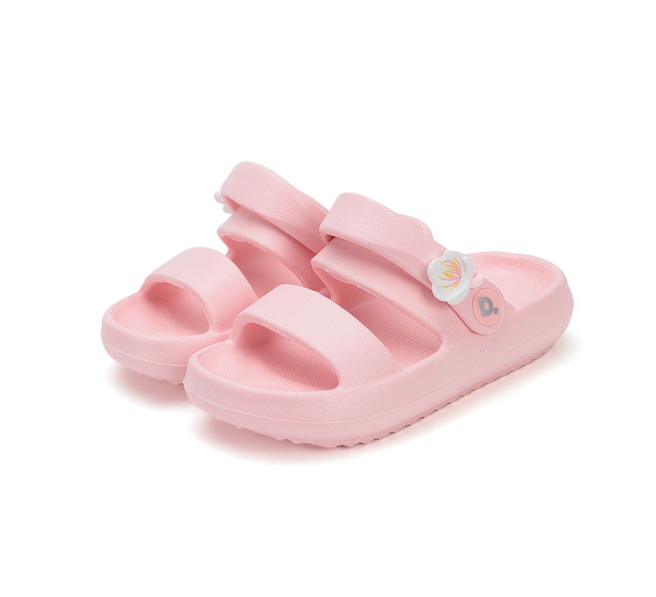 D.D.Step papuci fete deschisi  din cauciuc 26-31 Baby Pink