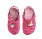 D.D.Step papuci fete din cauciuc 26-31 Dark Pink cu unicorn