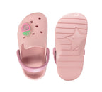 D.D.Step papuci fete din cauciuc tip sabot 22-33 Baby Pink cu capsunica