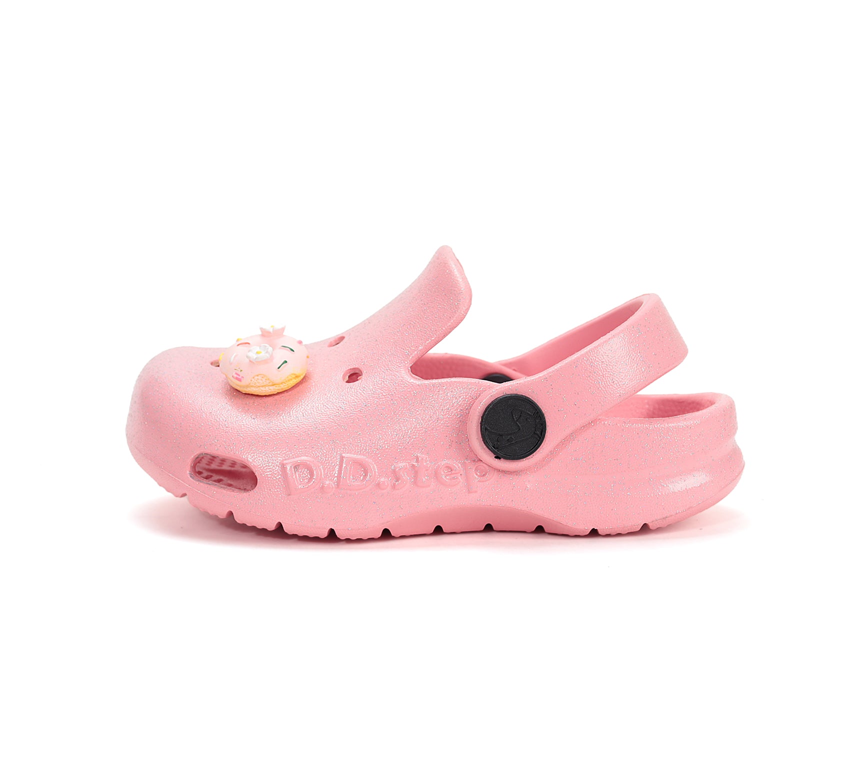 D.D.Step papuci fete din cauciuc tip sabot 22-33 Water Lili Pink cu gogoasa Imagine secundară a produsului