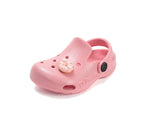 D.D.Step papuci fete din cauciuc tip sabot 22-33 Water Lili Pink cu gogoasa