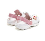 D.D.Step papuci fete din cauciuc tip sabot 22-33 White cu gogoasa