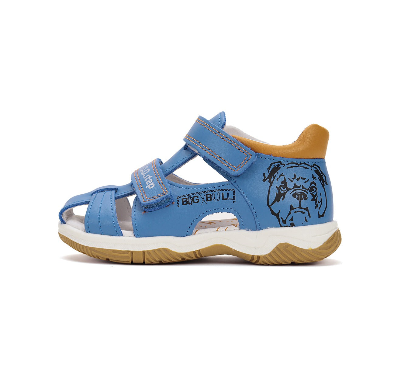 D.D.Step sandale baieti 19-24 Bermuda Blue cu caine
