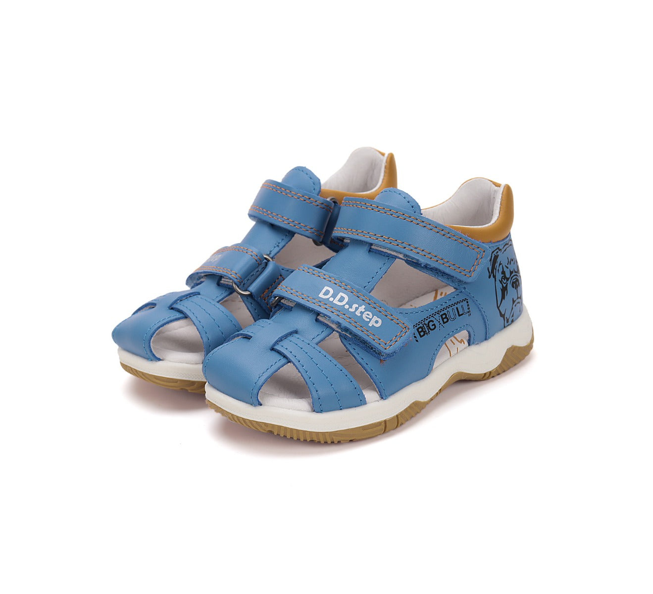 D.D.Step sandale baieti 25-30 Bermuda Blue cu caine Imagine principală a produsului