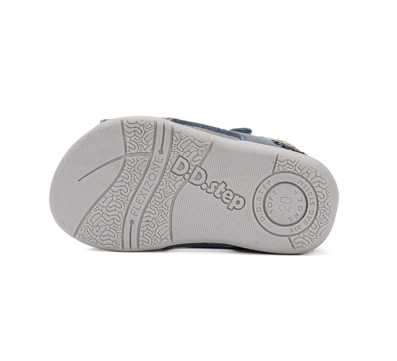 D.D.Step sandale baieti 25-30 Bermuda blue cu excavator