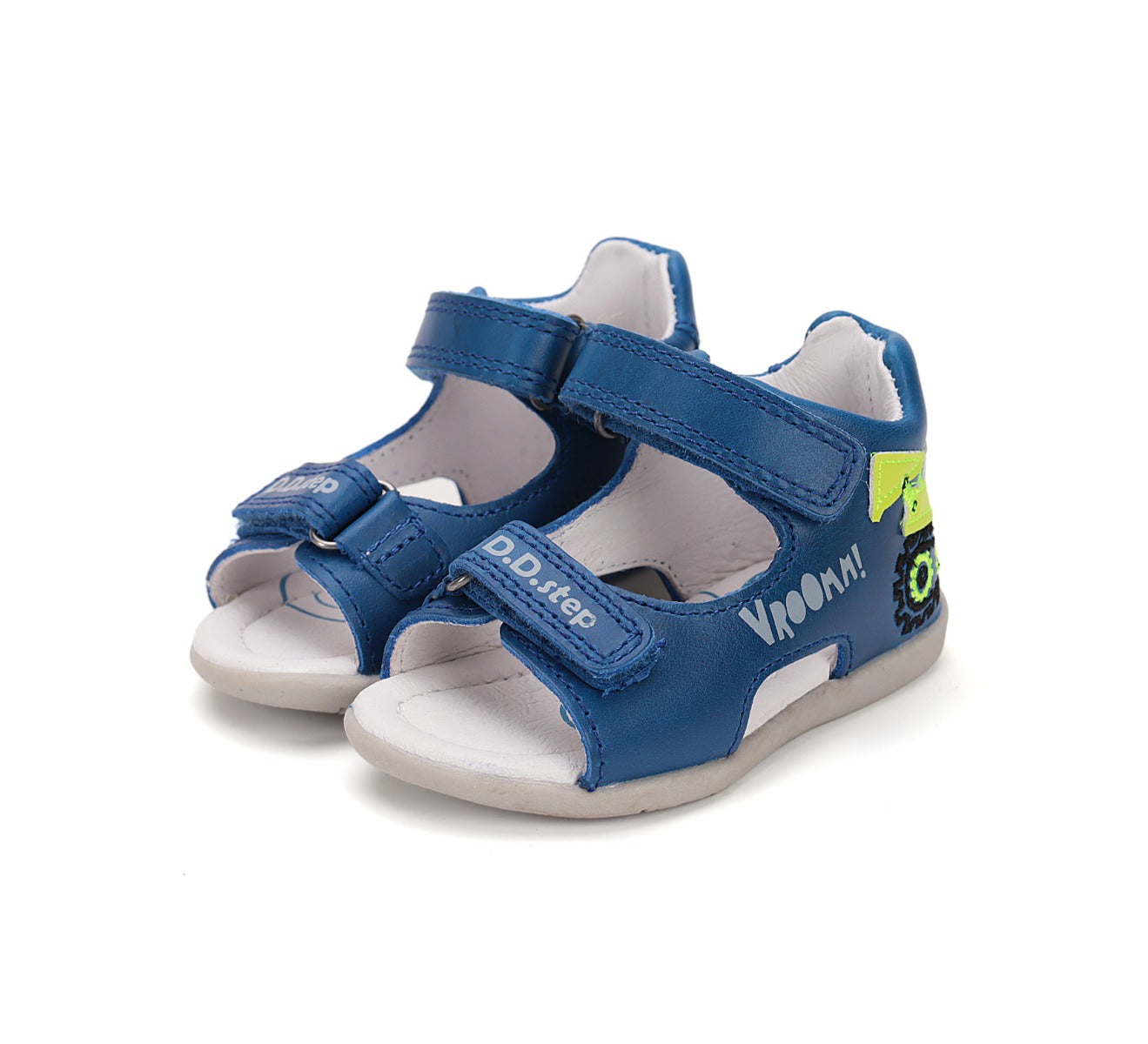 D.D.Step sandale baieti 19-24 Bermuda Blue cu excavator Imagine principală a produsului