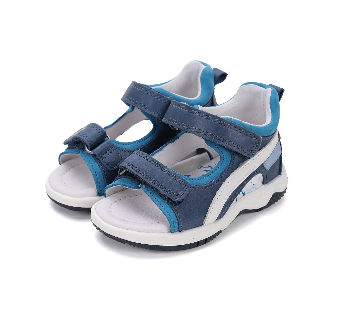D.D.Step sandale baieti 19-24 Bermuda Blue cu stea Imagine principală a produsului