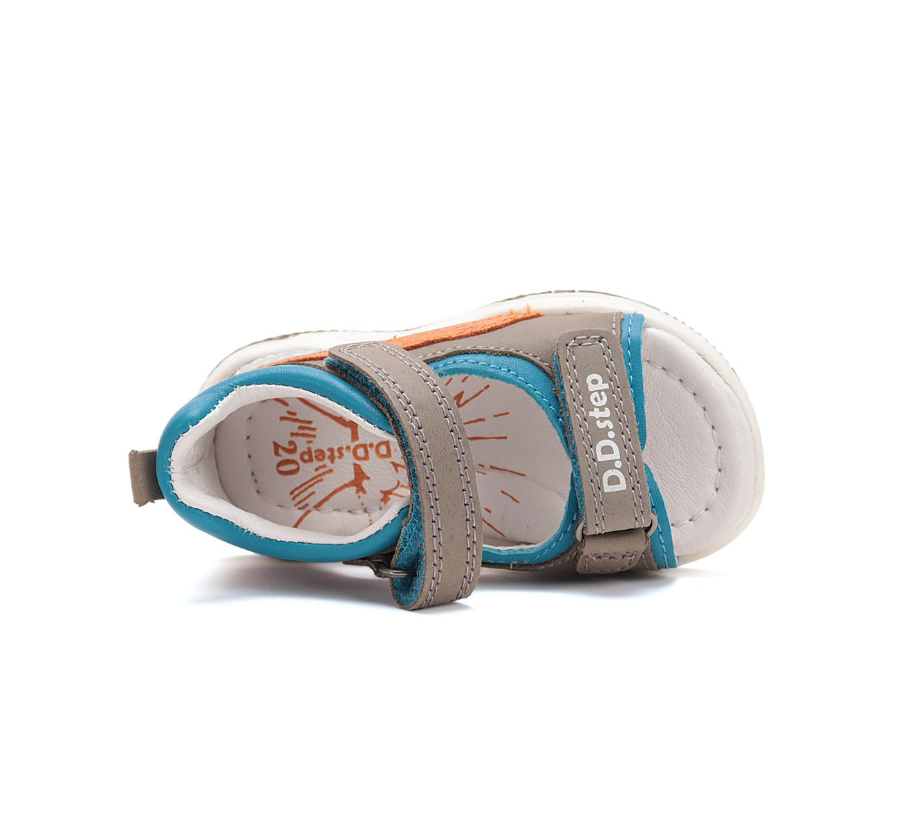 D.D.Step sandale baieti 19-24 Chocolate cu stea