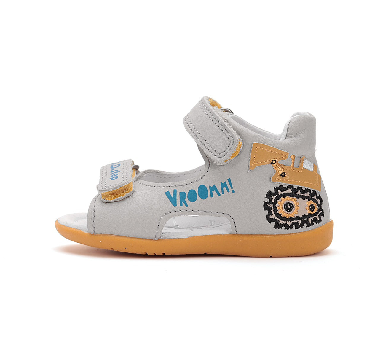 D.D.Step sandale baieti 25-30 Light Grey cu excavator