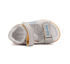D.D.Step sandale baieti 19-24 Light Grey cu excavator