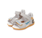D.D.Step sandale baieti 19-24 Light Grey cu excavator