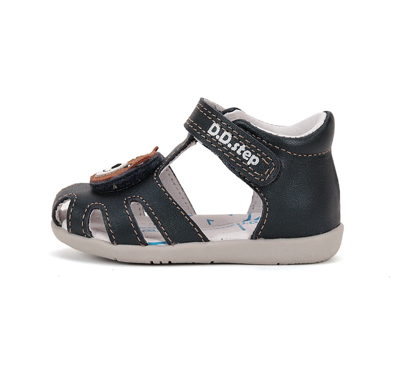 D.D.Step sandale baieti 19-24 Royal Blue ursulet Imagine secundară a produsului