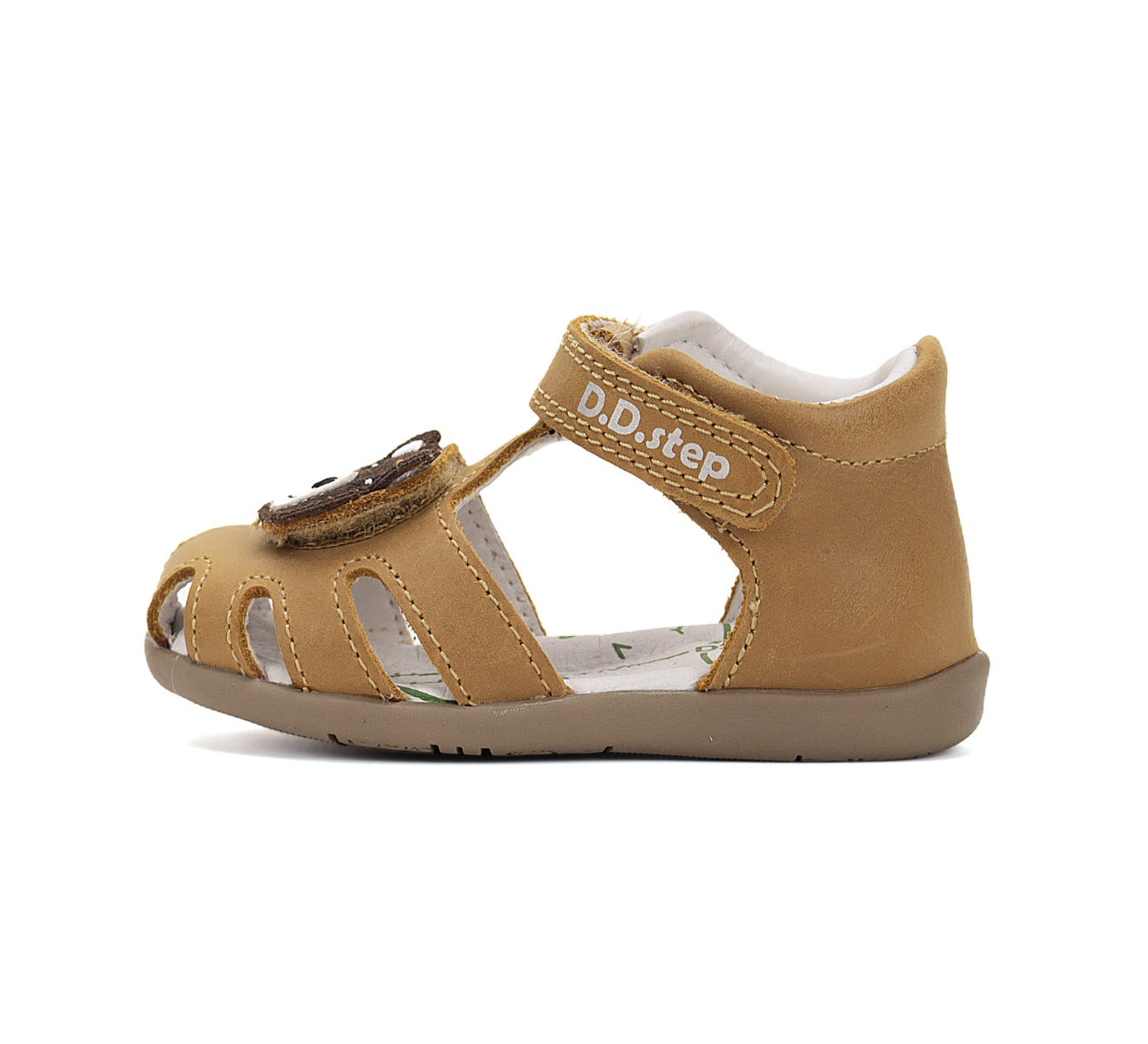 D.D.Step sandale baieti 19-24 Yellow cu ursulet
