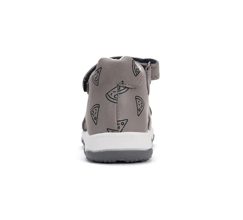 D.D.Step sandale baieti 26-31 Grey cu pizza