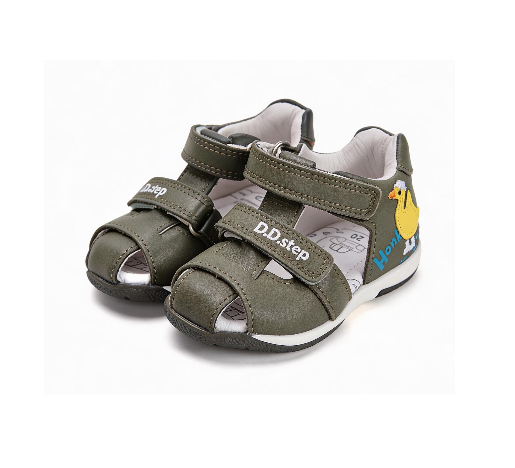D.D.Step sandale baieti 20-25 Olive cu pusisor Imagine principală a produsului