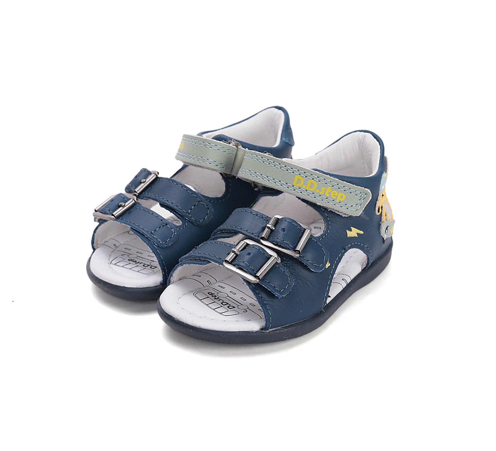 D.D.Step sandale baieti 20-25 Royal Blue cu catel Imagine principală a produsului