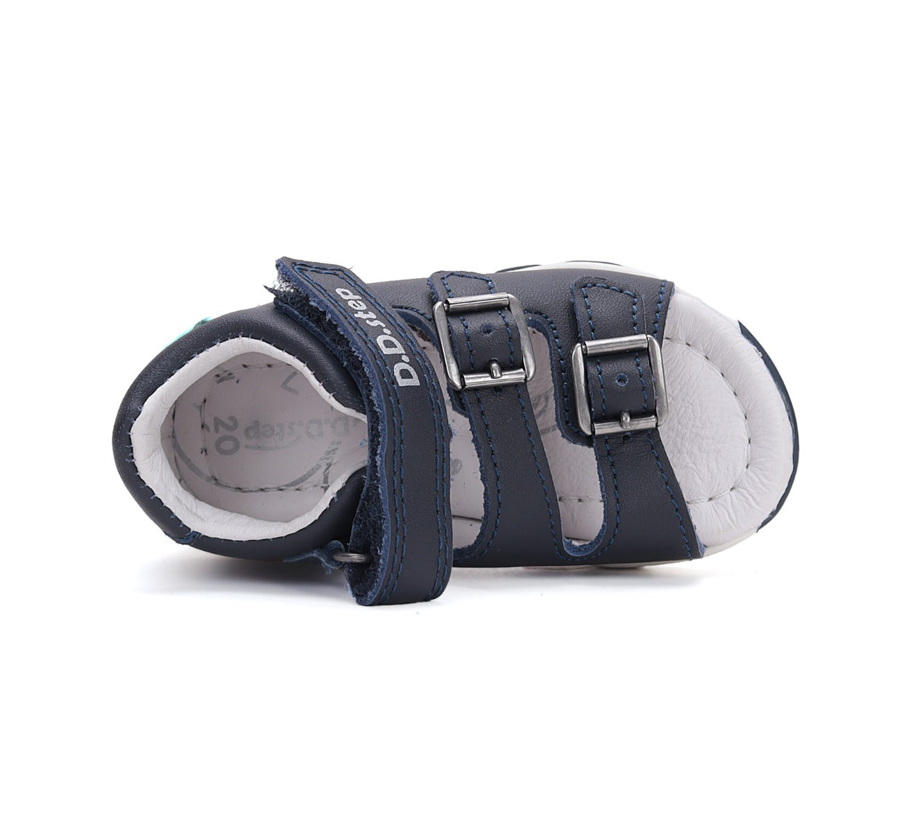 D.D.Step sandale baieti 20-25 Royal Blue cu crocodil