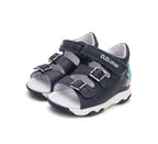 D.D.Step sandale baieti 20-25 Royal Blue cu crocodil