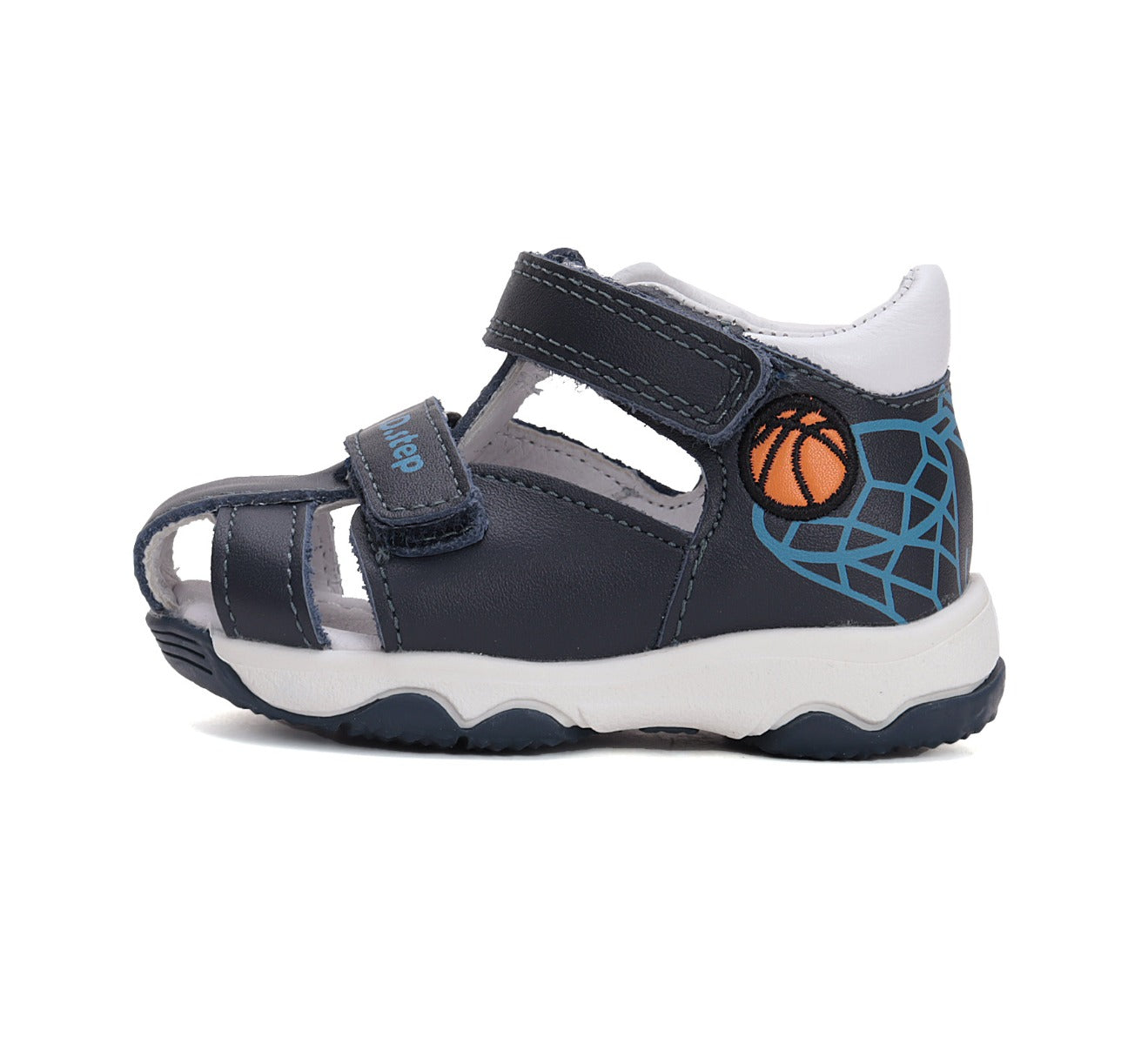 D.D.Step sandale baieti 26-31 Royal Blue cu minge baschet