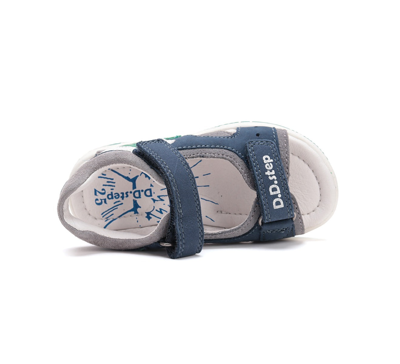 D.D.Step sandale baieti 25-30 Bermuda Blue cu stea