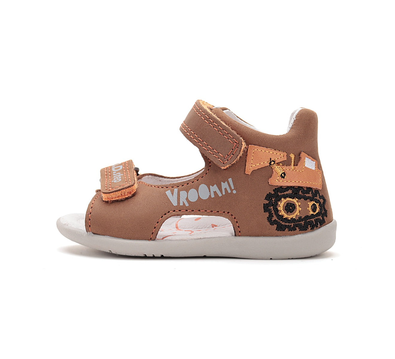 D.D.Step sandale baieti 25-30 Chocolate cu excavator