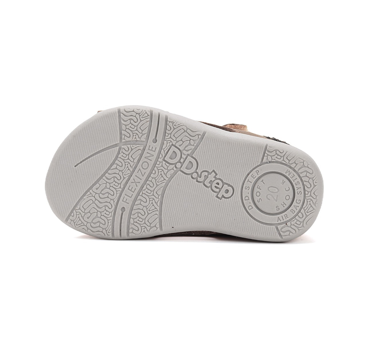 D.D.Step sandale baieti 25-30 Chocolate cu excavator