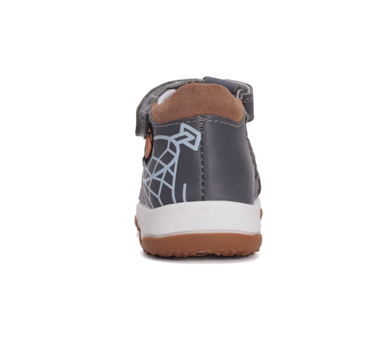 D.D.Step sandale baieti 26-31 Dark Grey cu minge baschet