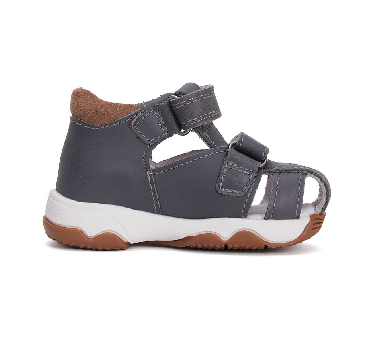 D.D.Step sandale baieti 26-31 Dark Grey cu minge baschet