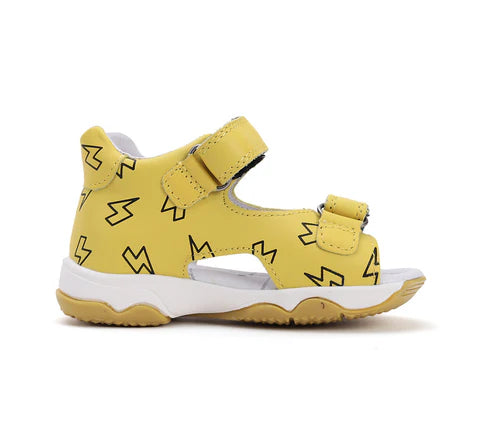 D.D.Step sandale baieti 26-31 Yellow cu fulger