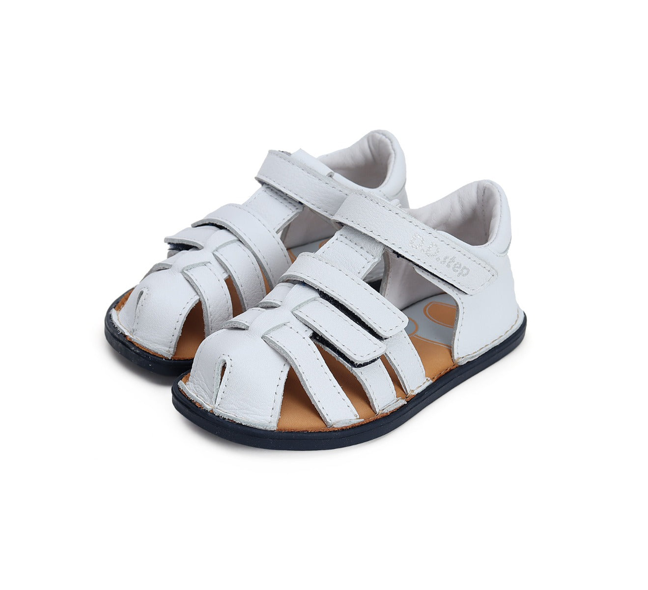 D.D.Step sandale baieti Barefoot 26-31, White simplu Imagine principală a produsului