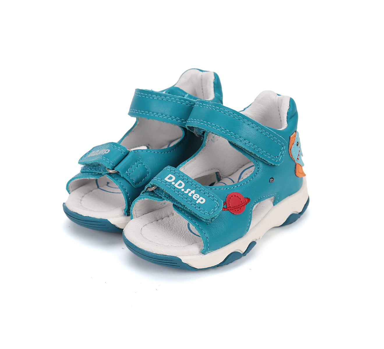 D.D.Step sandale baieti cu LED 20-25 Bermuda Blue cu naveta