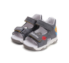 D.D.Step sandale baieti cu LED 20-25 Dark Grey cu naveta